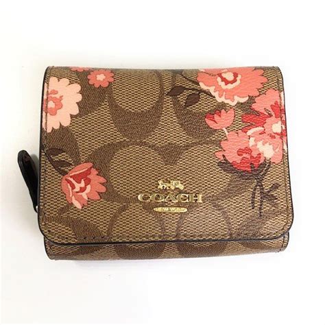 floral coach wallets for women